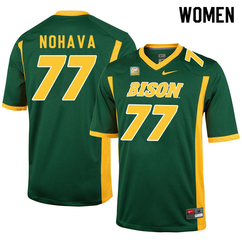 Women #77 Bryan Nohava North Dakota State Bison College Football Jerseys Sale-Green